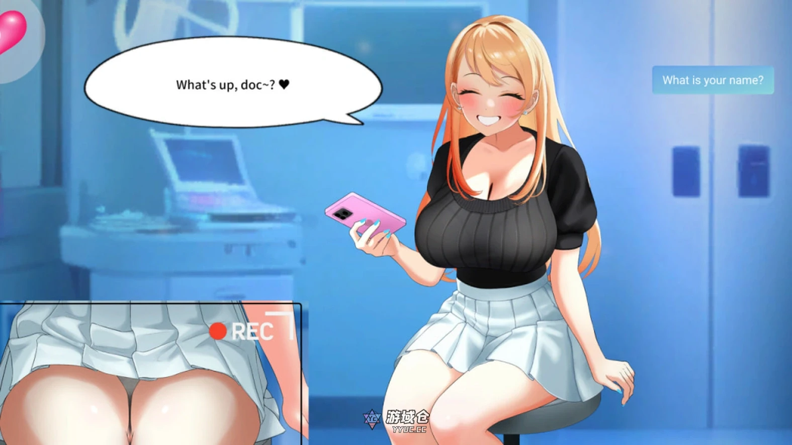 与金发大学辣妹的心跳体检！Health Check with the Blonde College Babe! 官方中文版(动态/互动SLG)880M ACG端游 第2张