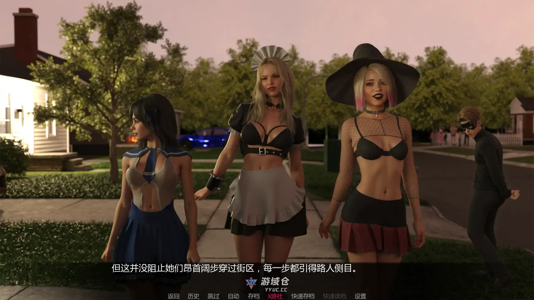 不给糖就挑逗 Trick Or Tease v1.0 AI汉化版(SLG/3D)更新/1.3G ACG手游 第2张-游域仓 2